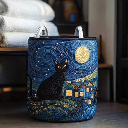 Star Paws Quilted Laundry Basket