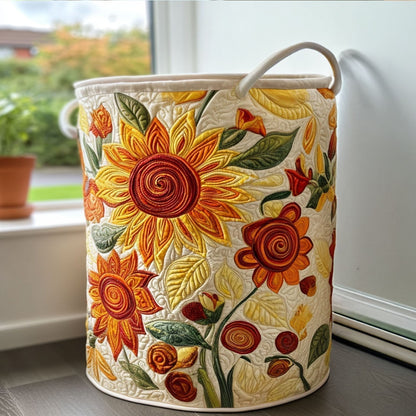 Sun Cushions Quilted Laundry Basket