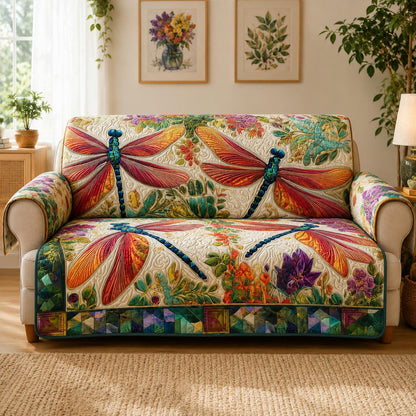 Kleurvolle Libelle Gequilt Sofa LD25