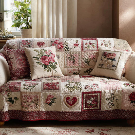 Hart Bloem Vintage Bloem Quilted Zitbank LD52