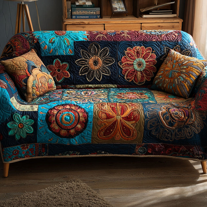 Wild Soul Boho Gequilt Sofa LD53