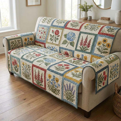 Botanische Tuin Patchwork Gequilt Sofa LD68