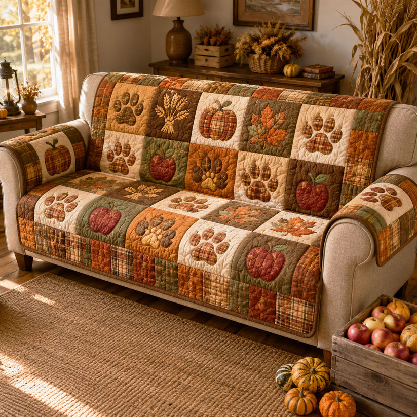 Herfst Patchwork Huisdier Gequilt Zitbank LD71