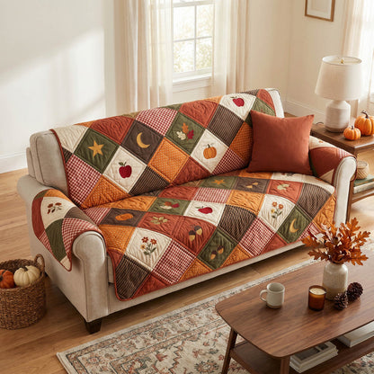 Herfst Pompoen & Blad Gequilt Sofabed LD76