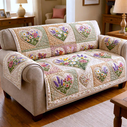 Bloemen Patchwork Gequilt Sofa LD80