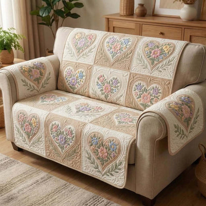 Bloemen Patchwork Gequilt Sofa LD93