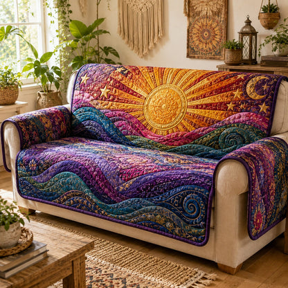 Celestriële Zon & Maan Gequilt Zitbank LD113