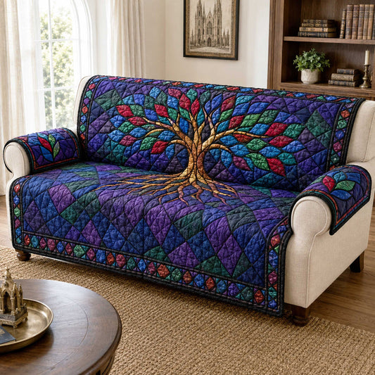 Gequilte Zithoes Stained Glass Tree of Life LD114