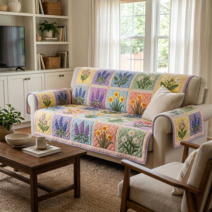 Patchwork Prairie Bloem Quilted Zitbank LD121