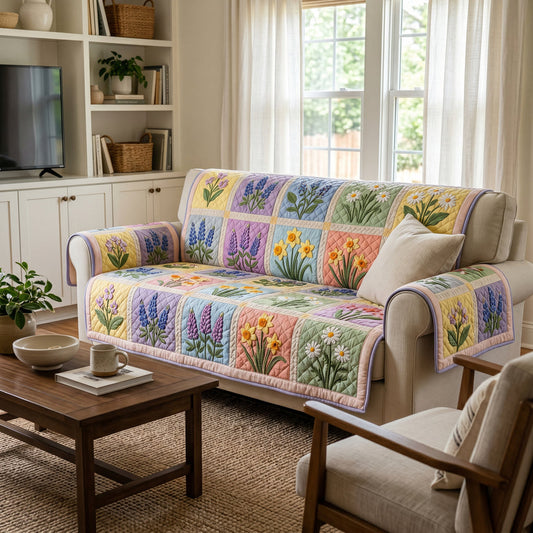 Patchwork Prairie Bloem Quilted Zitbank LD121
