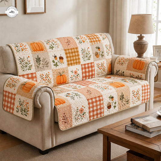 Herfst Pompoen Patchwork Gequilt Zitbank LV11