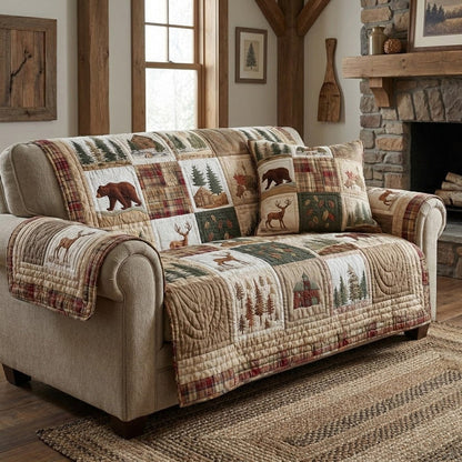 Timber Bears Gequilt Sofahoes QV03