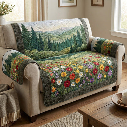Wildflower Meadow Gequilt Sofa QV04