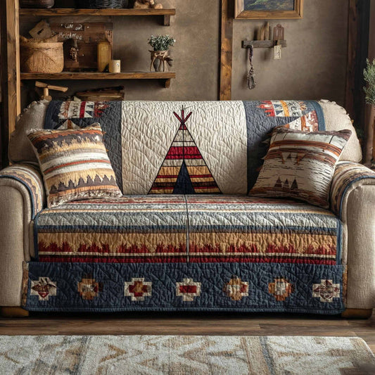 Lodge Weave Gequilt Sofa QV14
