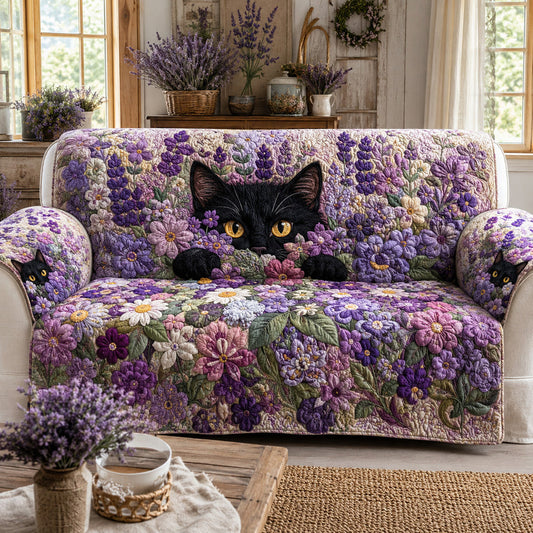 Lavendel Haven Gequilt Sofa Bedekking QV19