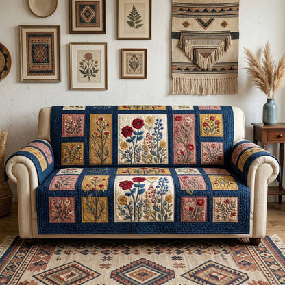 Boho Bloem Quilted Zitbank QV21