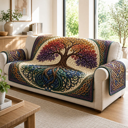 Prismatische Yggdrasil Takken Gequilt Zitbank QV62