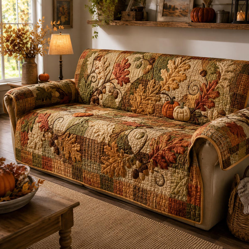 Herfst Oogst Wandtapijt Gequilt Zitbank QV67