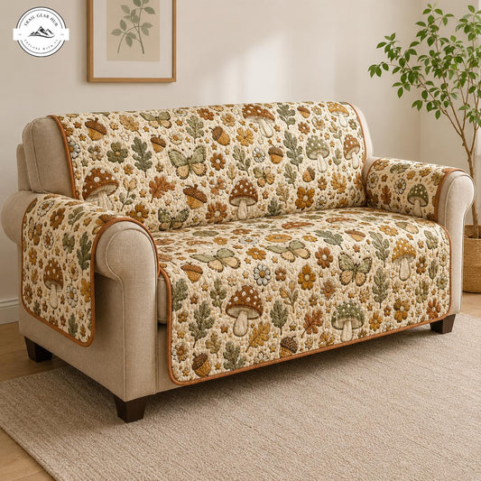 Cottagecore Botanische Gequiltte Zitbank TG17