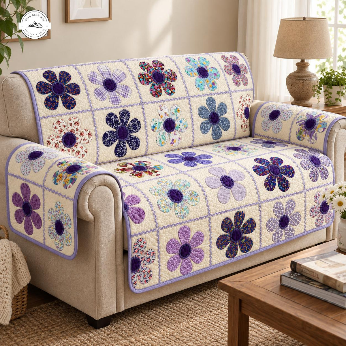 Patchwork Daisy Gequilt Sofa TG86