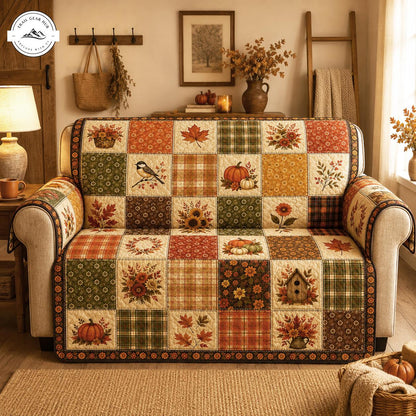 Herfst Patchwork Gequilt Sofa TN07