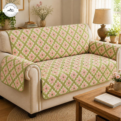Vintage Bloem Quilted Zitbank TN15