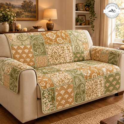 Vintage Bloemen & Paisley Gequilt Sofa TN99