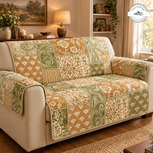 Vintage Bloemen & Paisley Gequilt Sofa TN99