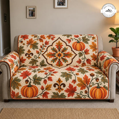 Herfstbladeren & Pompoen Gequilt Sofa TN109