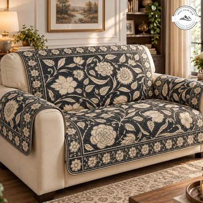 Vintage Bloemen Gequilt Sofa TN110