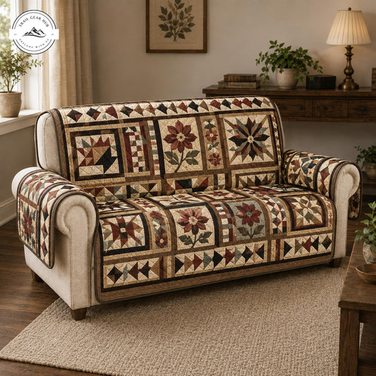 Rustieke Patchwork Gequilt Sofa TP39