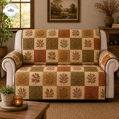 Herfstblad Patchwork Gequilt Sofa TP77
