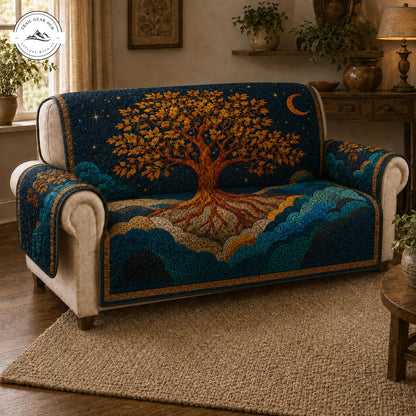 Mystieke Levensboom Gequilt Zitbank TP87