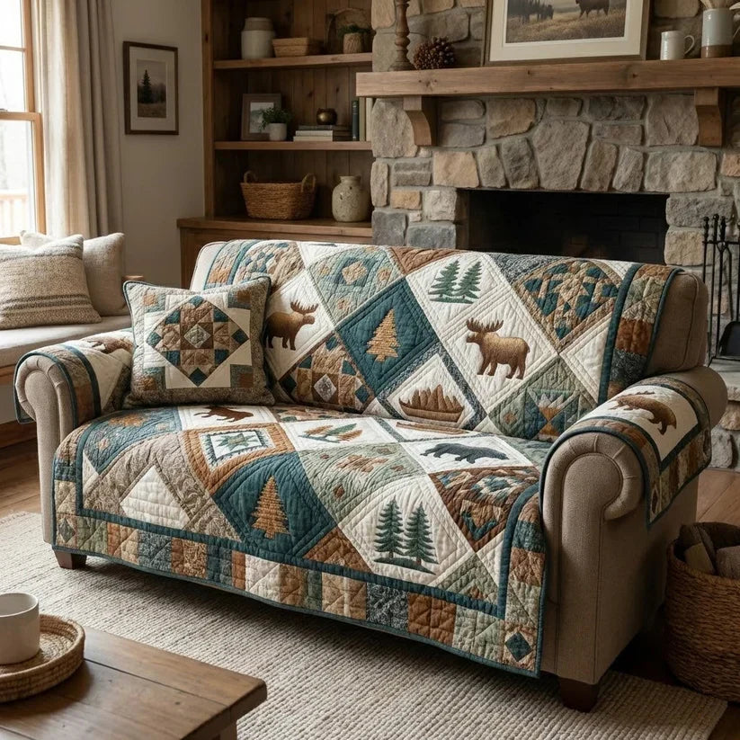 Timber Creek Gequilt Sofa QV01
