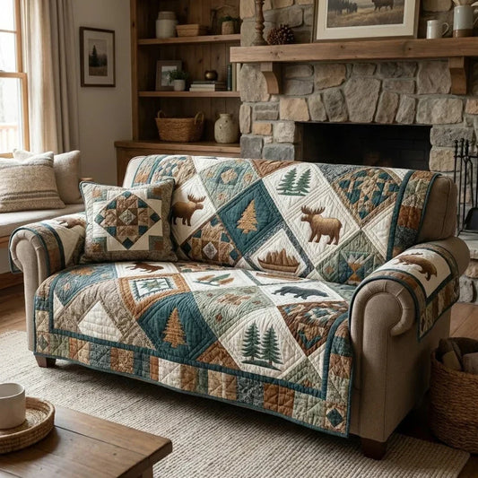 Timber Creek Gequilt Sofa QV01