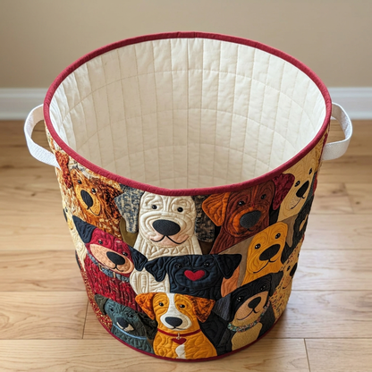 Gewatteerde wasmand Kleurrijke honden