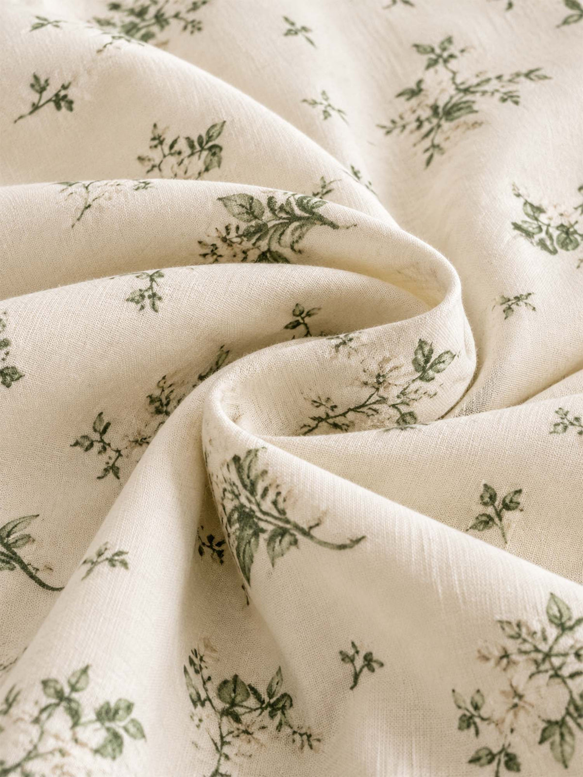 Vintage Botanical Floral 100% Cotton 3-Piece Duvet Cover Bedding Set