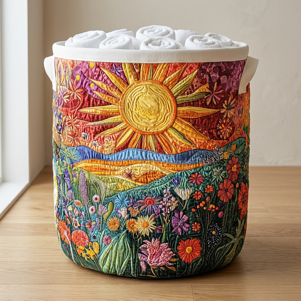 Gewatteerde wasmand Stralende horizon