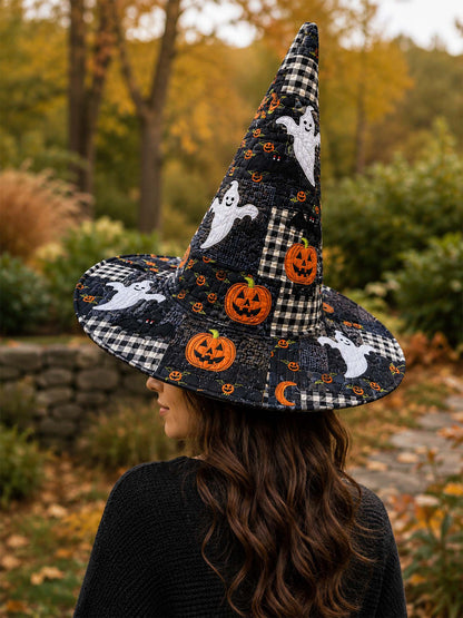 Handgemaakt gewatteerd heksenhoed – Halloweengeesten