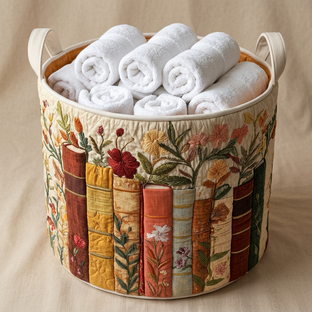 Gewatteerde wasmand Boekentuin