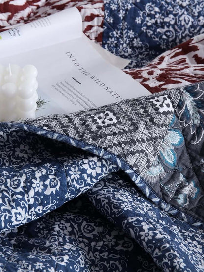 Heritage Americana Patchwork Quilted 3-Piece Bedding Set