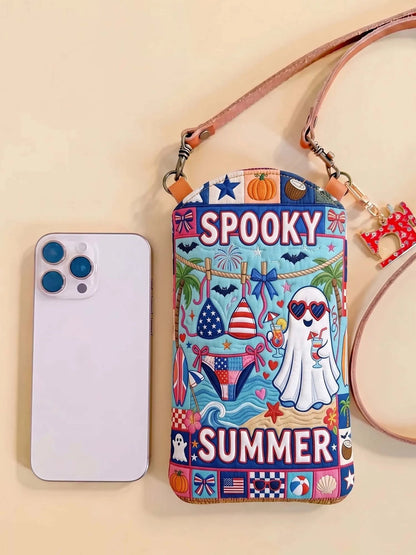 Dunne en gewatteerde telefoonhoes – Eng zomer voor Halloween