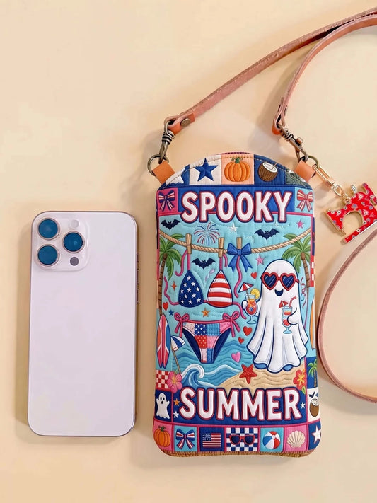 Dunne en gewatteerde telefoonhoes – Eng zomer voor Halloween