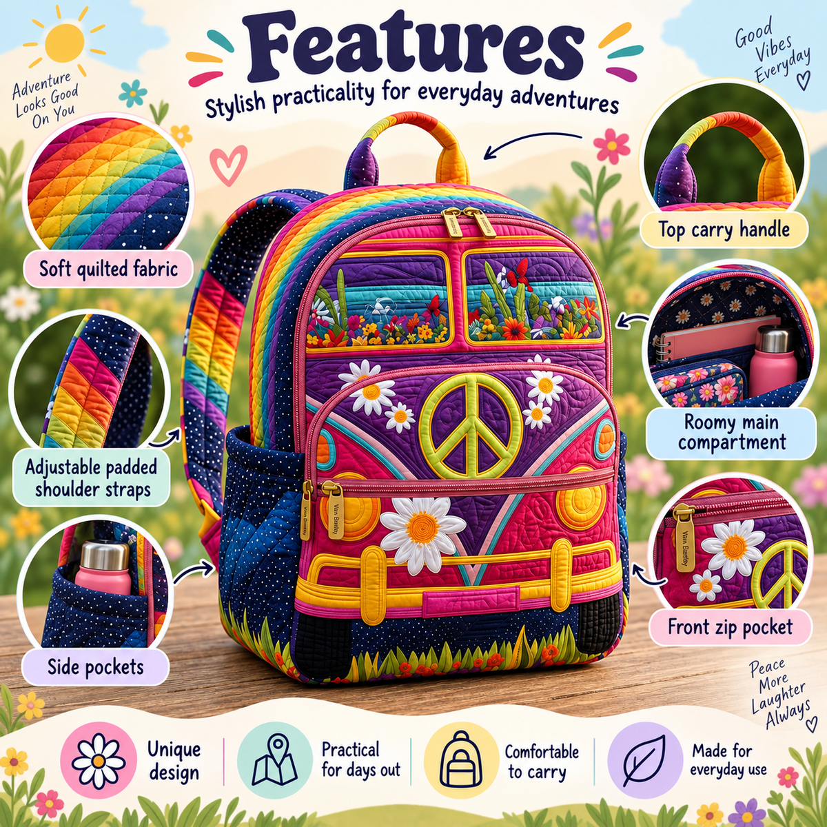 Quilted Boho Rucksack – The Journey to Freedom
