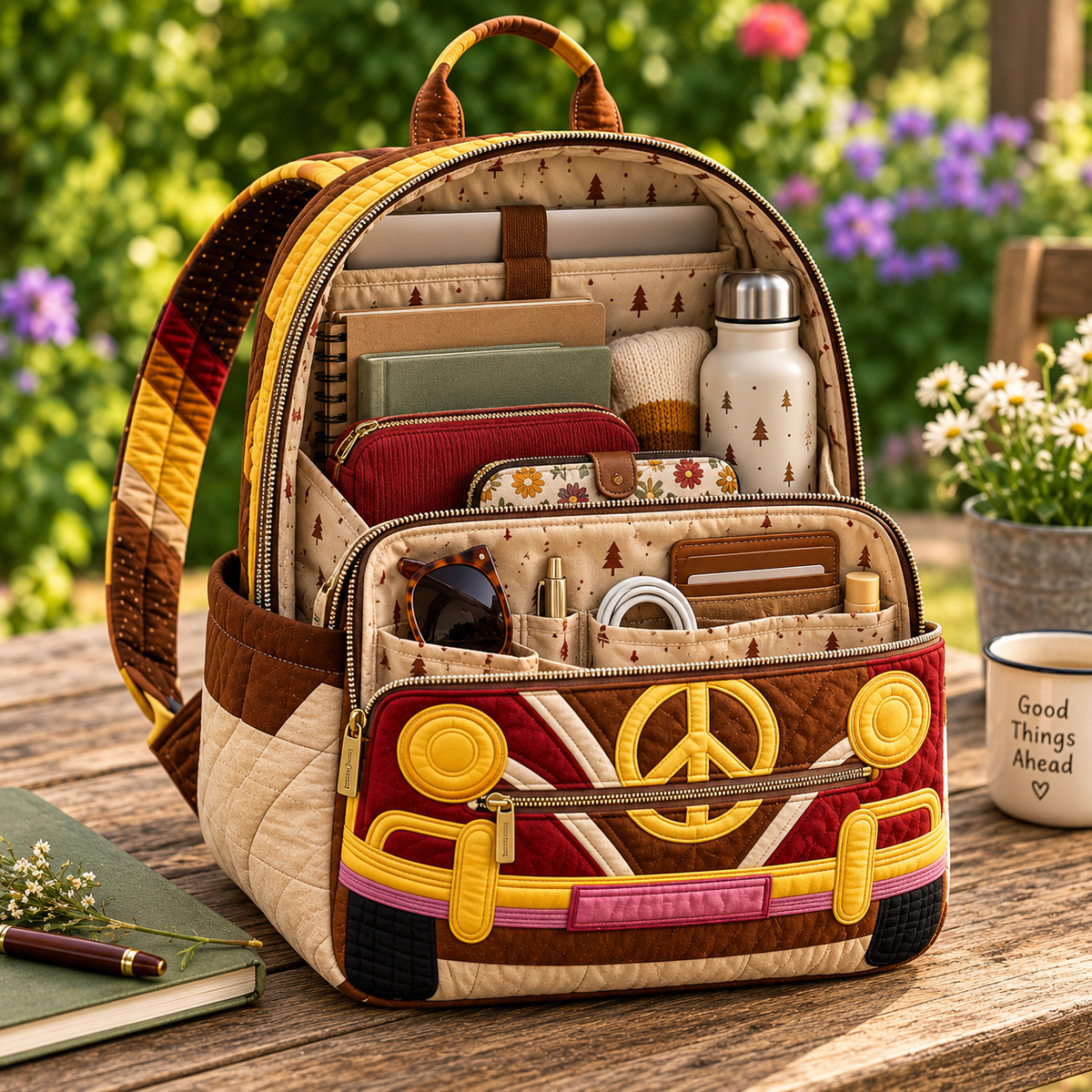 Quilted Boho Rucksack – Travel Ready