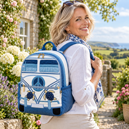 Quilted Boho Rucksack – Calm Seas