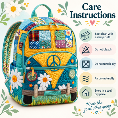 Quilted Boho Rucksack – Hippie Bus