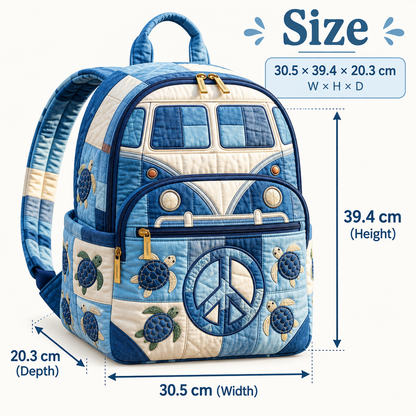 Quilted Boho Rucksack – Denim and Turtle