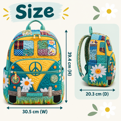 Quilted Boho Rucksack – Hippie Bus