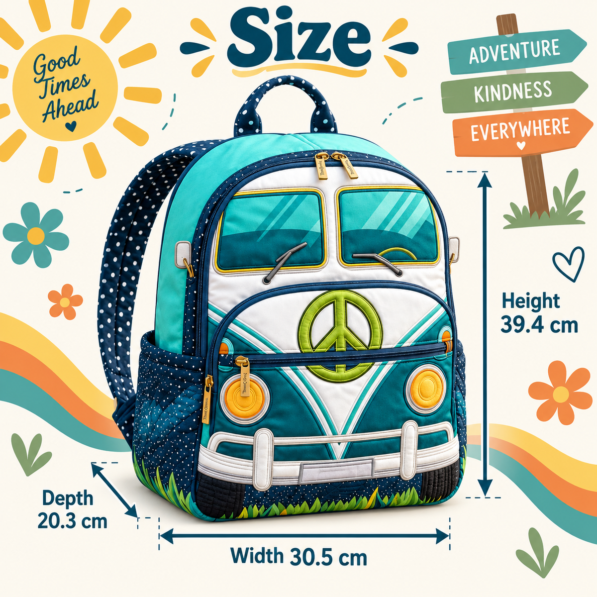 Quilted Boho Rucksack – Bus by Night